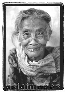 Asia Images Group - Mature woman wearing scarf, portrait