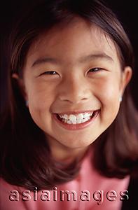 Asia Images Group - Young girl smiling, portrait