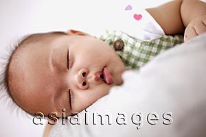 Asia Images Group - Portrait of sleeping baby