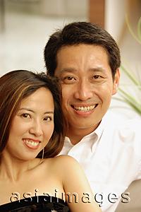 Asia Images Group - Couple looking at camera, portrait