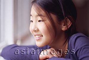 Asia Images Group - Girl smiling, looking away