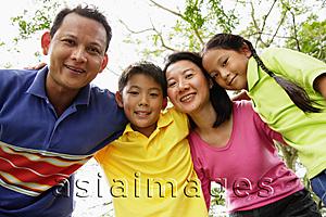 Asia Images Group - Family with two children, portrait