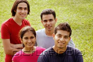 PictureIndia - Young adults looking at camera, smiling