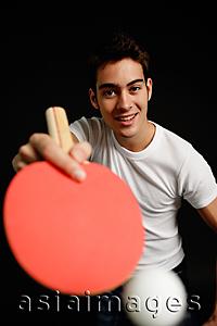 Asia Images Group - Man playing table tennis