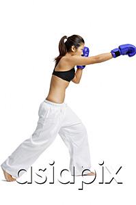 AsiaPix - Female boxer, practicing